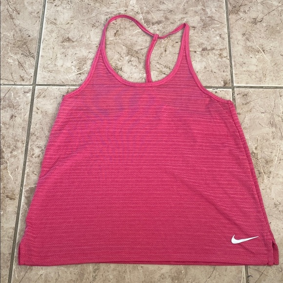Nike Tops - Nike Pink Racerback Tank Top Relaxed Fit